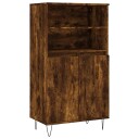vidaXL Highboard røkt eik 60x36x110 cm konstruert tre