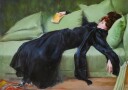 Decadent Young Woman After the Dance Plakat Plakat / 21x30cm