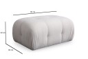 Greta Fotskammel 95 cm - Hvit