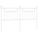  Sengegavl i metall hvit 180 cm 8720845884024