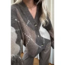 Noella N Laiana Knit Cardigan   Brown   L/XL