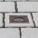 Lucande Kantet LED-gulvinnbyggingslampe Ava, IP67