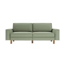 Vilsa 3 seters sofa   Brun/Grønn