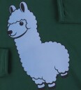 DYR Cph Genser   Dyrroar   Foresr Lama Buddy   DYR   6 år 116   Genser   Grønn