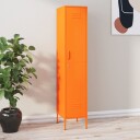 vidaXL Oppbevaringsskap oransje 35x46x180 cm stål