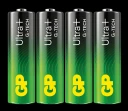 GP Ultra+ Alkalisk batteri AA - 4pk - 15AUP/LR06 - 1,5V