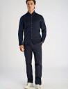 Lindbergh Fine Corduroy Shirt L/S - Navy - XL