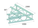 Alutruss Quadlock 6082c-20 2-Veis Hjørne 45°