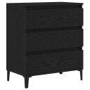  Skap Svart Eik 60x35x70 cm Konstruert Tre