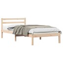 Sengramme med Hodegærde 100x210 cm Solid Tre Furu