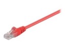 MicroConnect - Nettverkskabel - RJ-45 (hann) til RJ-45 (hann) - 25 cm - UTP - CAT 5e - flertrådet - rød