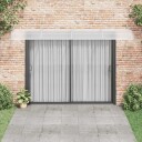 vidaXL Skjermtak grå og gjennomsiktig 400x80 cm polykarbonat