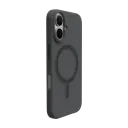 Puro iPhone 16 Plus silikon dekselet DAYLIGHT semi-gjennomsiktig svart