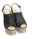 Espadrilles Dame Sko Svart 36 EU,