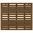 vidaXL Veggmontert hodegavl honningbrun 96x3x91,5 cm heltre furu