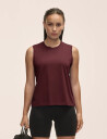 Casall Graphic Tank   Burgundy   XS