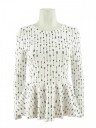Onion mønster Peplum topp dame str XS - XL - 5044