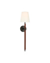 Visual Comfort Bryant Large Wrapped Tail Sconce Bronze/Saddle Leather
