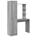  Skrivebord med lagring 2 pcs Grå sonoma 78,5 x 37 x 154,5 cm