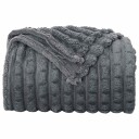 vidaXL Kastepledd 6 pcs Mørkegrå 270 x 240 cm Fleece