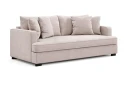 Rossita 3 seters Dyp Sofa med Hel Pute i Fløyel   Beige