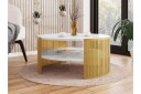 Friend Sofabord 75 cm - Gull/Hvit