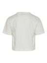 Vero Moda Girl Smiles Kelly Crop Topp Snow White Ibiza Blue (134/140)