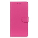 INCOVER Samsung Galaxy A24 Litchi Skinn Deksel m. Lommebok - Rosa