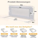 Sengehekk for småbarn – mykt skum sammenleggbart 105x40x42 cm