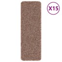  Anti skli Trapematter 15 pcs Brun 60 x 25 cm PP