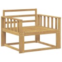 vidaXL Ute Midt Sofa Solid akasietre Hvit