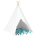  Teepee Telt Grå Mynte Medium Bomull & Plast