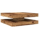  Salongbord 360-graders roterbart gammelt tre 90x90x34,5 cm 8721158573414