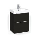Macro Design Crown Servantskap 2 Skuff- med Light 70 Servant Svart eik / 45cm Grip