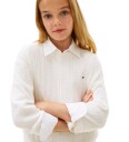 Tommy Hilfiger Genser   Strikk   Ivory Silke White   Tommy Hilfiger   8 år 128   Genser   Hvit