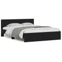 vidaXL Sengeramme med hodegavl svart 140x190 cm 8721012247154