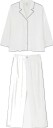 Desmond and Dempsey 402 Long Pyjama Set   CREAM   XS
