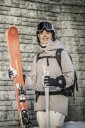 Hestra Army Leather Heli Ski 5 Finger Svart 11