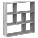 Romdeler bokhylle grå sonoma 102x29x103,5 cm konstruert tre