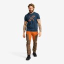 RevolutionRace Herre > Overdeler > T skjorter Easy Graphic Logo T Shirt Herre Moonlit Ocean Størrelse:3XL