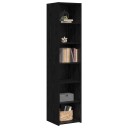 vidaXL Serviesskap Svart eik 40 x 41 x 185 cm Konstruert tre