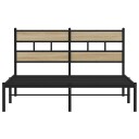  Sengeramme i metall uten madrass sonoma eik 140x190 cm 8721158376916