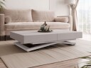 Avendi sofabord 120 cm - Sølv, beige