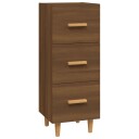 vidaXL Skjenk brun eik 34,5x34x90 cm konstruert tre