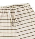 Lil" Atelier Bukser - Rib - Loose - NbmKaby - Turteldue/Kenguru - Lil Atelier - 56 - Bukser - bomull Brun Hvit