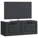  Vegghengt TV skap Svart 78,5 x 31 x 30 cm Konstruert tre