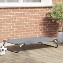 Vidaxl Hundeseng 90 X 55 X 18 cm Stål Lysegrå