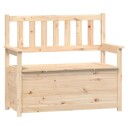 vidaXL Benk kunstskinn 112,5x51,5x96,5 cm heltre furu