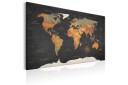 Tavle World Map: Secrets Of The Earth 120X80 Artgeist sp. z o. o.