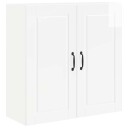  Kjøkkenskap Høyglanset hvit 80 x 31 x 80 cm Konstruert tre